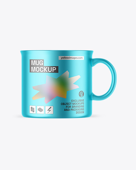 Matte Metallic Mug Mockup