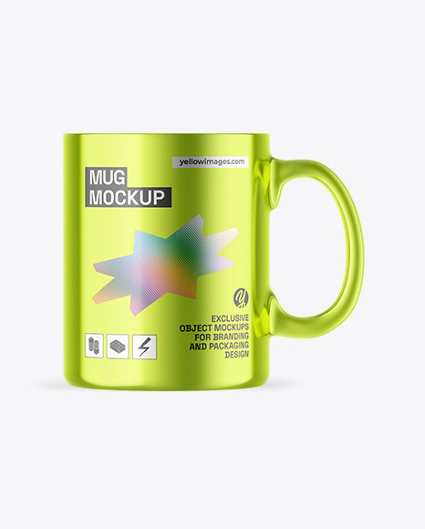 Metallic Mug Mockup