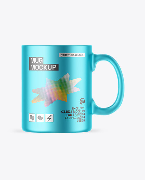 Matte Metallic Mug Mockup