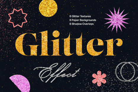Sparkling Glitter Text &amp; Logo Effect