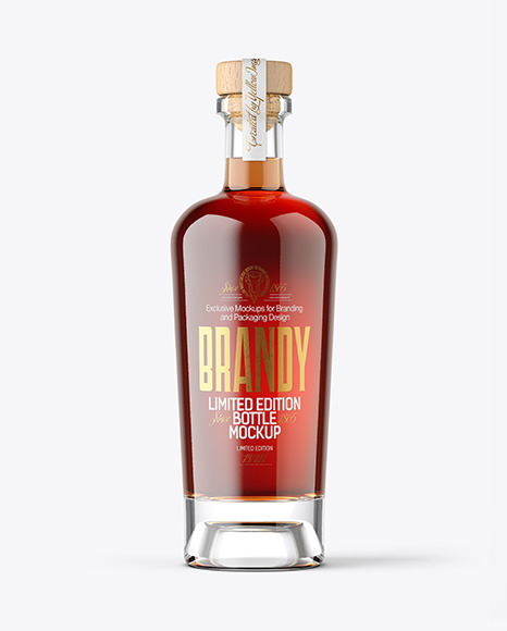 Brandy Bottle Mockup