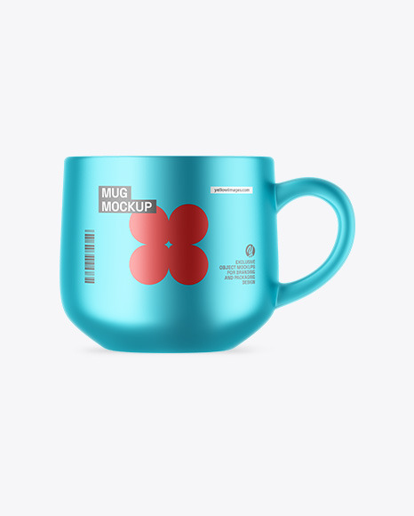 Matte Metallic Mug Mockup