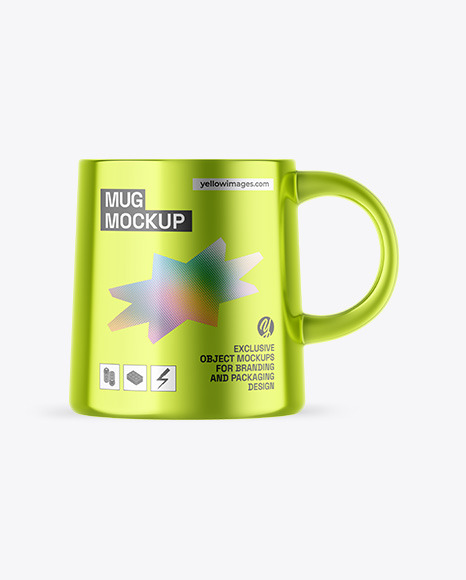 Metallic Mug Mockup