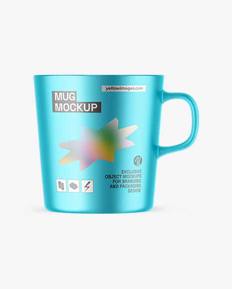Matte Metallic Mug Mockup
