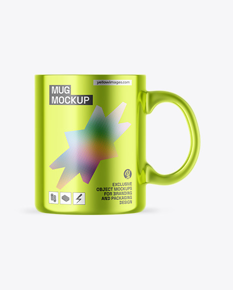 Metallic Mug Mockup