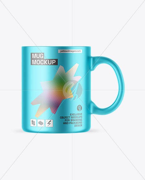 Matte Metallic Mug Mockup