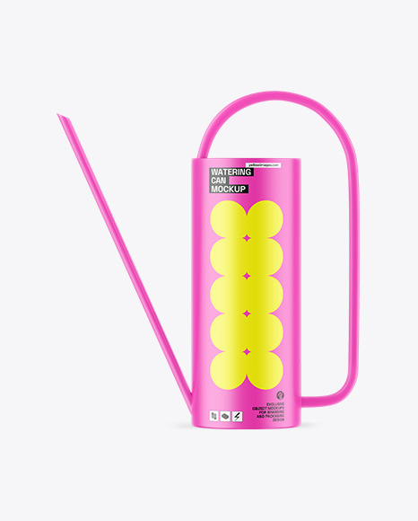 Matte Watering Can Mockup