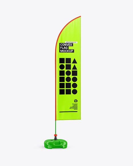 Convex Flag Mockup