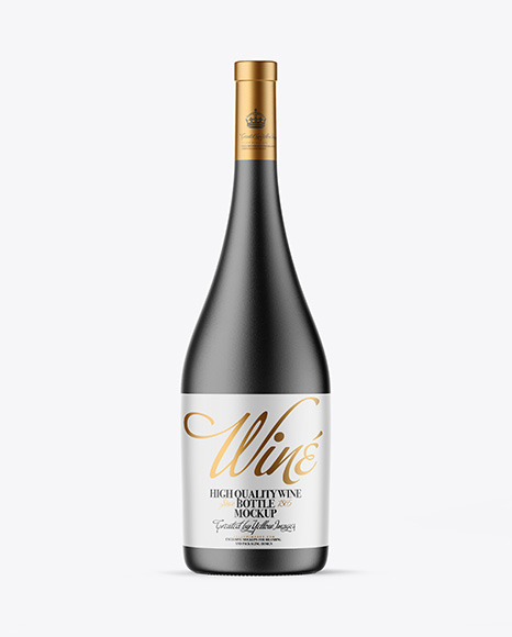 Ceramic Wine Bottle Mockup