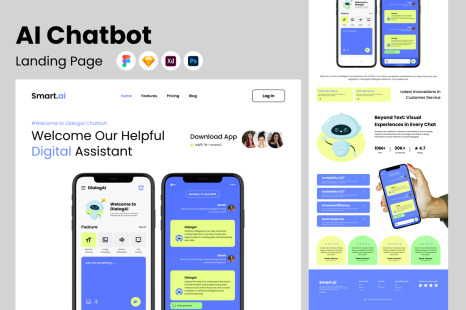 Smart - AI Chatbot Landing Page V2
