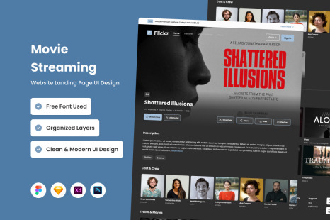 Flickz - Movie Streaming Landing Page V2