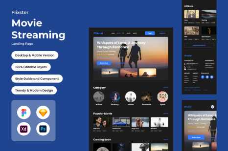 Flixster - Movie Streaming Landing Page V2