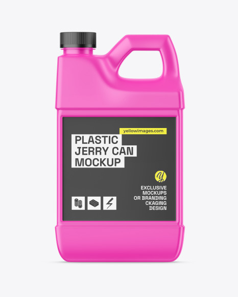 Plastic Jerry Can Mockup