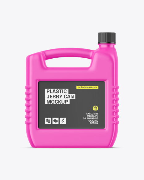 Plastic Jerry Can Mockup