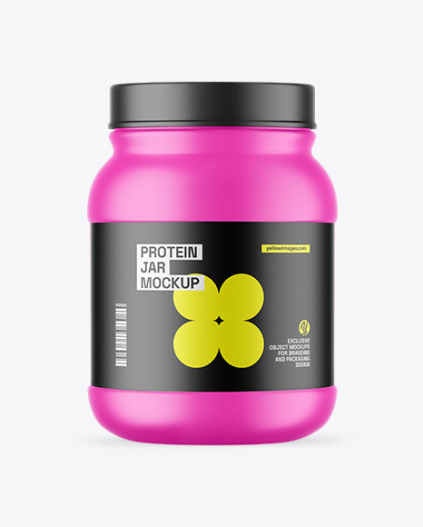 Matte Protein Jar Mockup