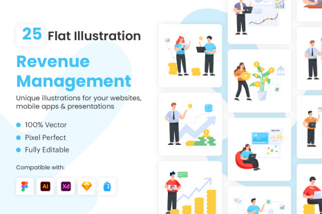 Flat Revenue Management Illustrations