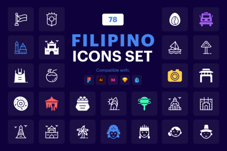 Filipino Icons Set