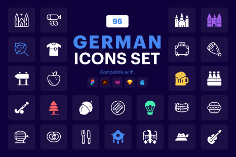 German Icons Set