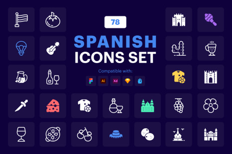 Spanish Icons Set