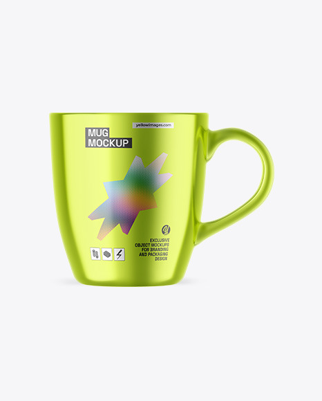 Metallic Mug Mockup