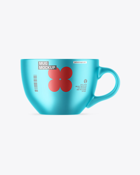 Matte Metallic Mug Mockup