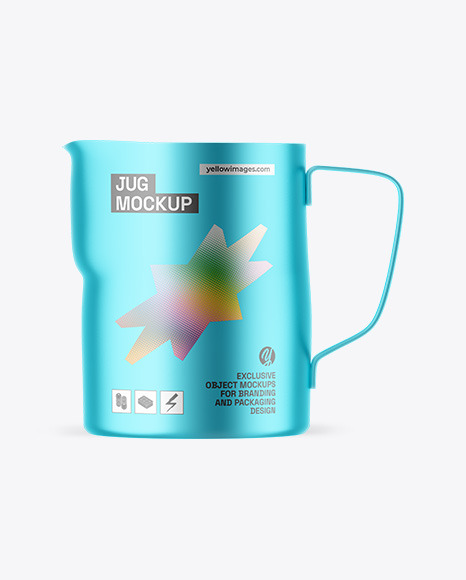 Matte Metallic Jug Mockup