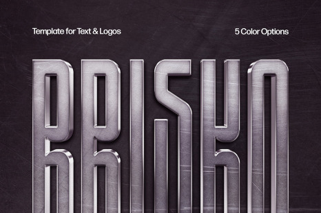 Forged Steel Sign Mockup