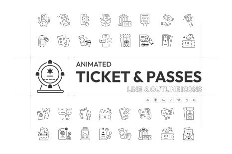 Animated Ticket and Passes Icons