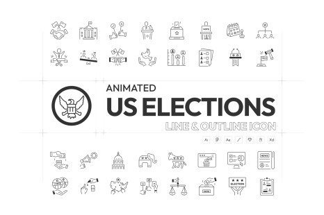 Animated US Elections Icons
