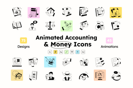 Money and Accounting Icons