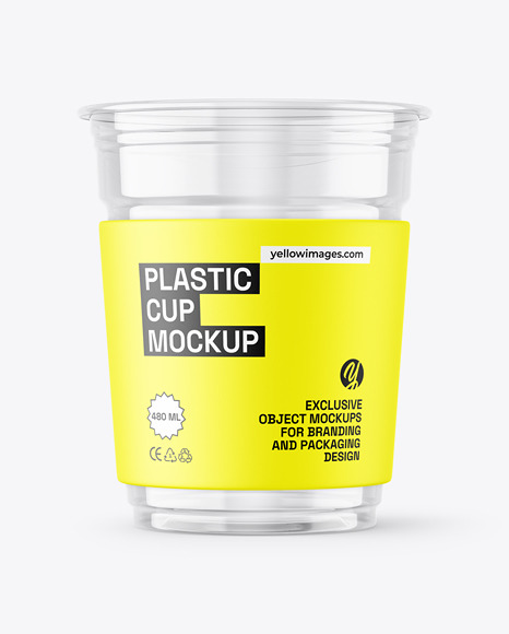 Transparent Clear Plastic Cup Mockups