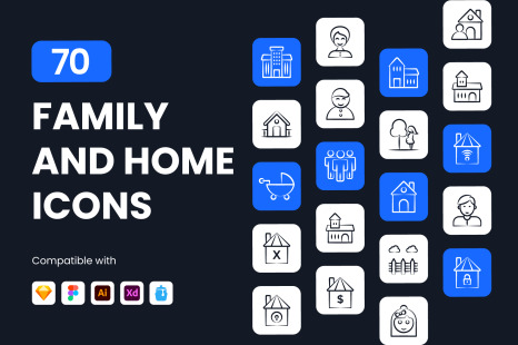 Family and Home Icons