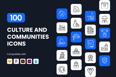 Culture and Communities Icons