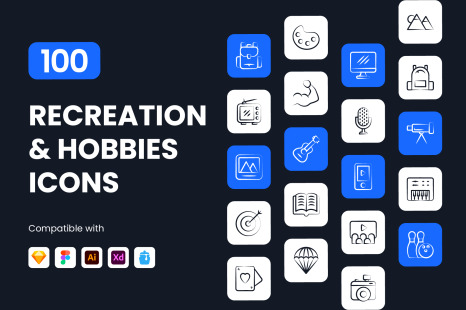 Recreation and Hobbies Icons