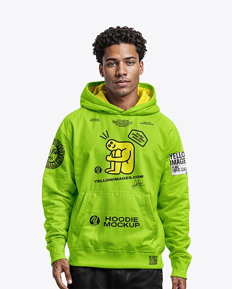 Man in a Hoodie Mockup