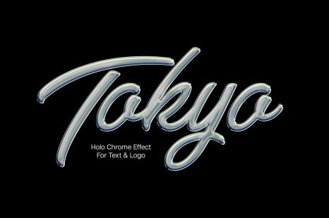 Holo Chrome Text &amp; Logo Effect