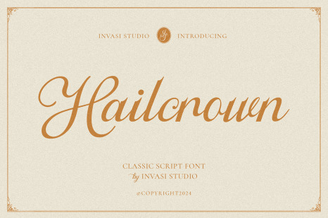 Hailcrown - Classic Script Font