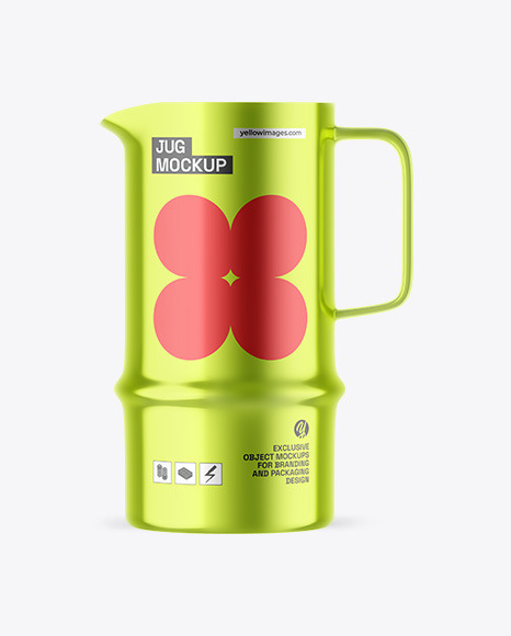 Metallic Jug Mockup