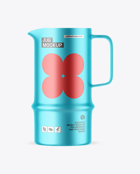 Matte Metallic Jug Mockup