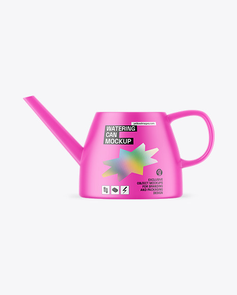 Matte Watering Can Mockup