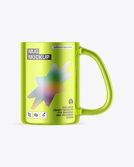 Metallic Mug Mockup