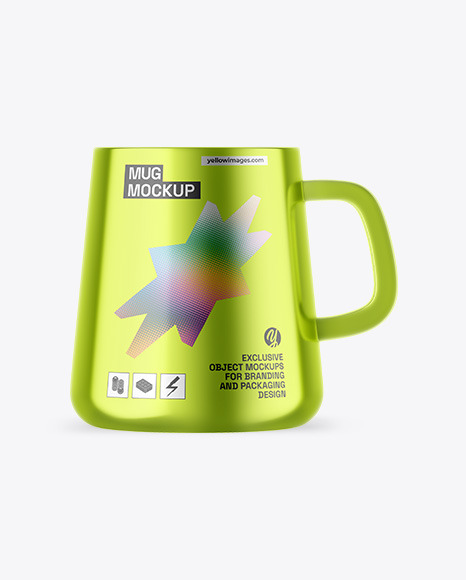 Metallic Mug Mockup