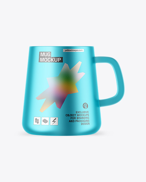 Matte Metallic Mug Mockup