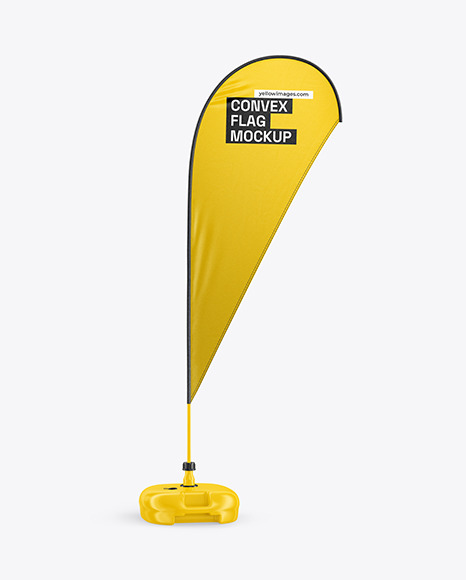 Convex Flag Mockup
