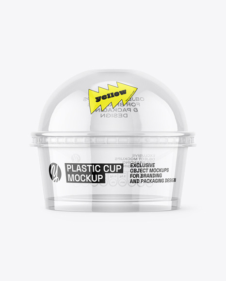 Transparent Clear Plastic Cup Mockups