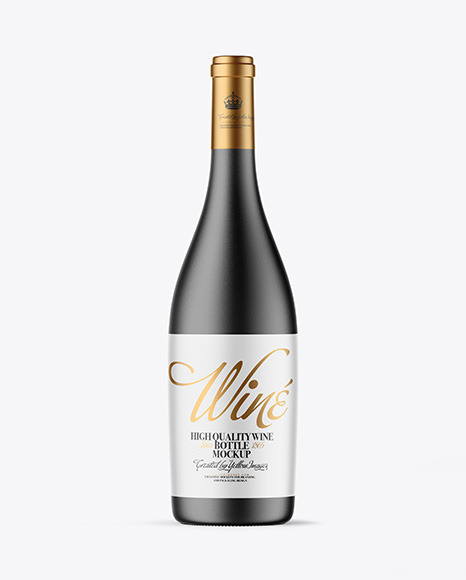 Ceramic Wine Bottle Mockup