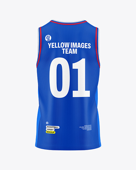 Basketball Jersey Mockup - Back View