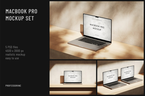 MacBook Pro Mockup Set