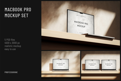 MacBook Pro Mockup Set