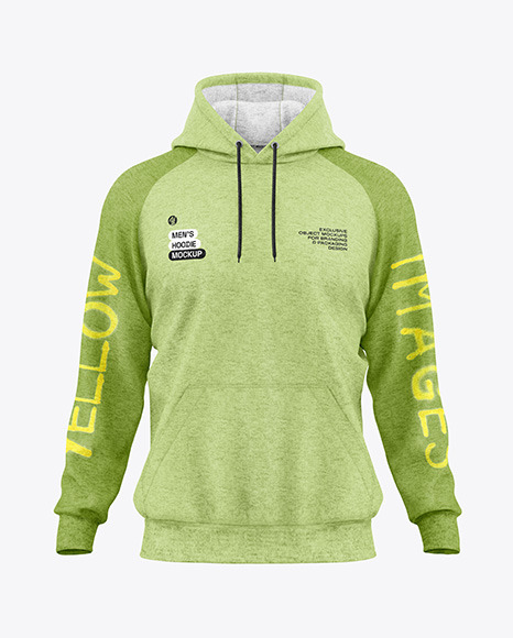 Heather Hoodie Mockup - Front View